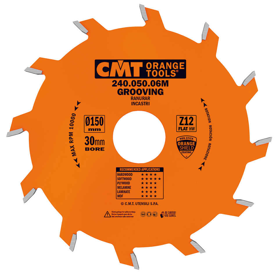 CMT Pânză circulară pentru executat caneluri de 2-6 mm D=150/180 B=30/35