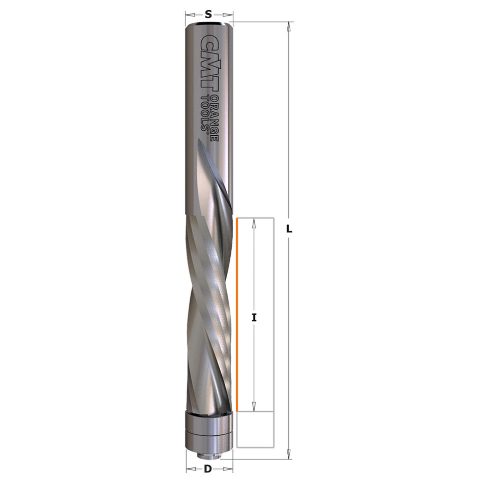 CMT Freză elicoidală din carbură cu rulment , D=12,7x47; S=12/12,7