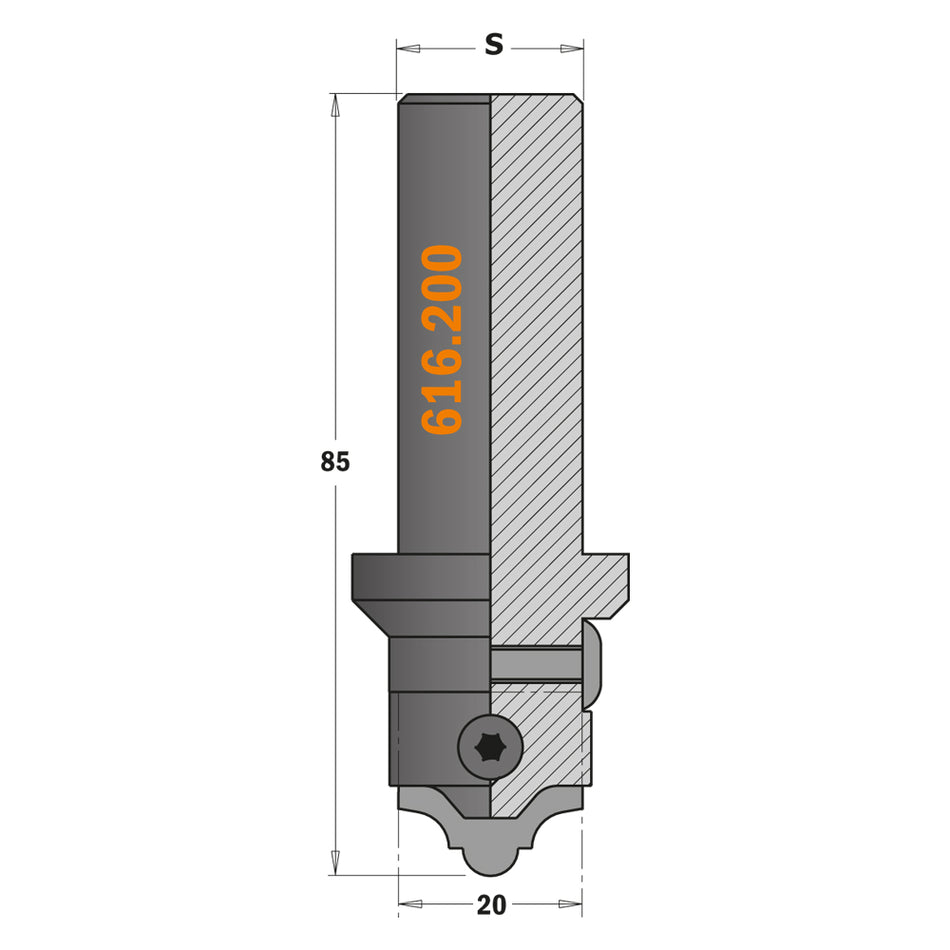 CMT Plăcuță profilată pentru CNC