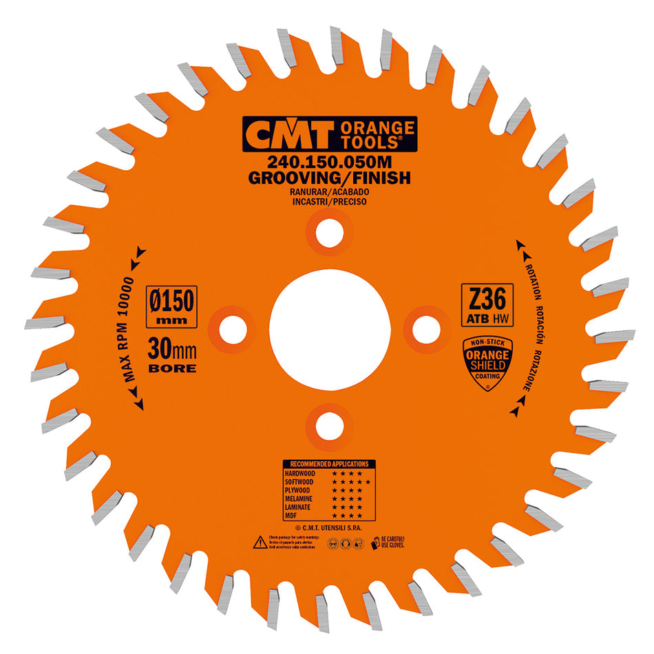 CMT Pânză circulară pentru executat caneluri de 3-6 mm 150x30 Z36