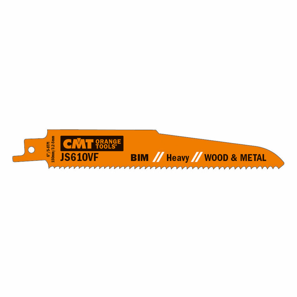 CMT Pânză de fierăstrău sabie industrial pentru lucrări de reparare si demolare I = 130x22  JS610VF-5