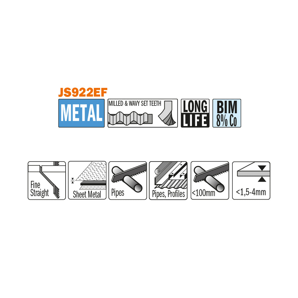 CMT Pânză de fierăstrău sabie industrial pentru tăierea tablelor I = 130x19