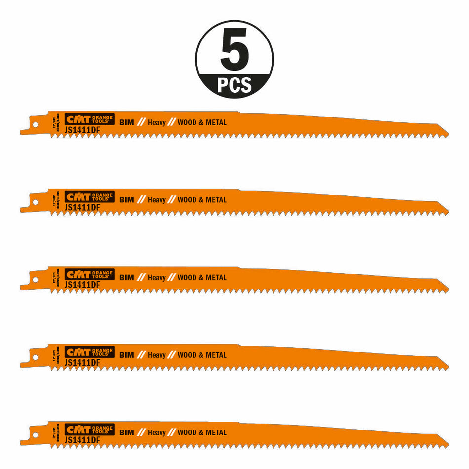 CMT Pânză de fierăstrău sabie industrial pentru lemn, metal, plastic I = 280x19   JS1411DF-5