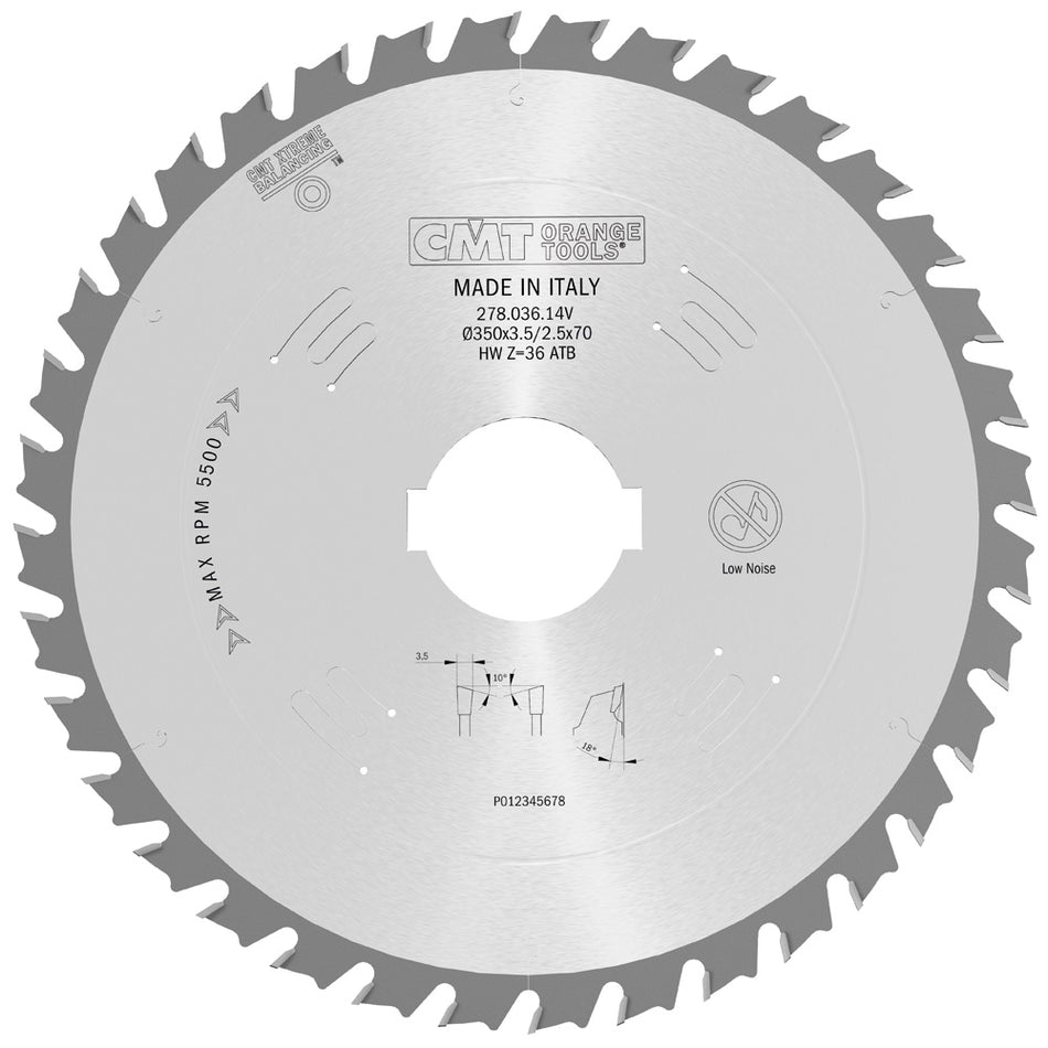 CMT Pânză circulară cu limitator de așchie D=300/350 B=30/70