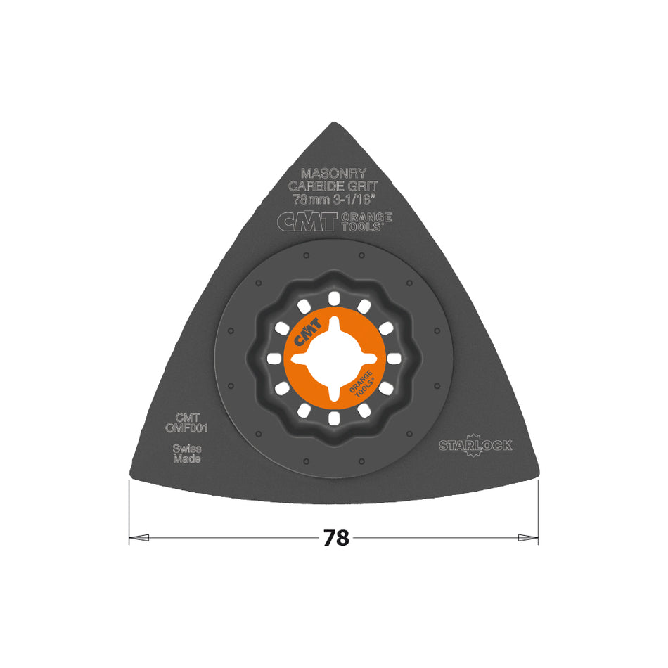 CMT OMF001-X1  Lamă de șlefuit delta cu granulație din carbură de 80 mm - 1 bucată
