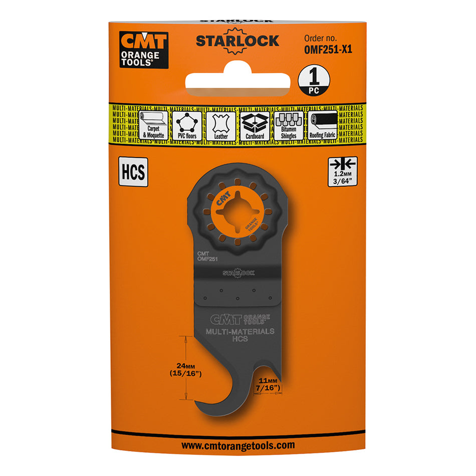 CMT Cuțit multifuncțional cu trei tăișuri de 41 mm - 1 bucată