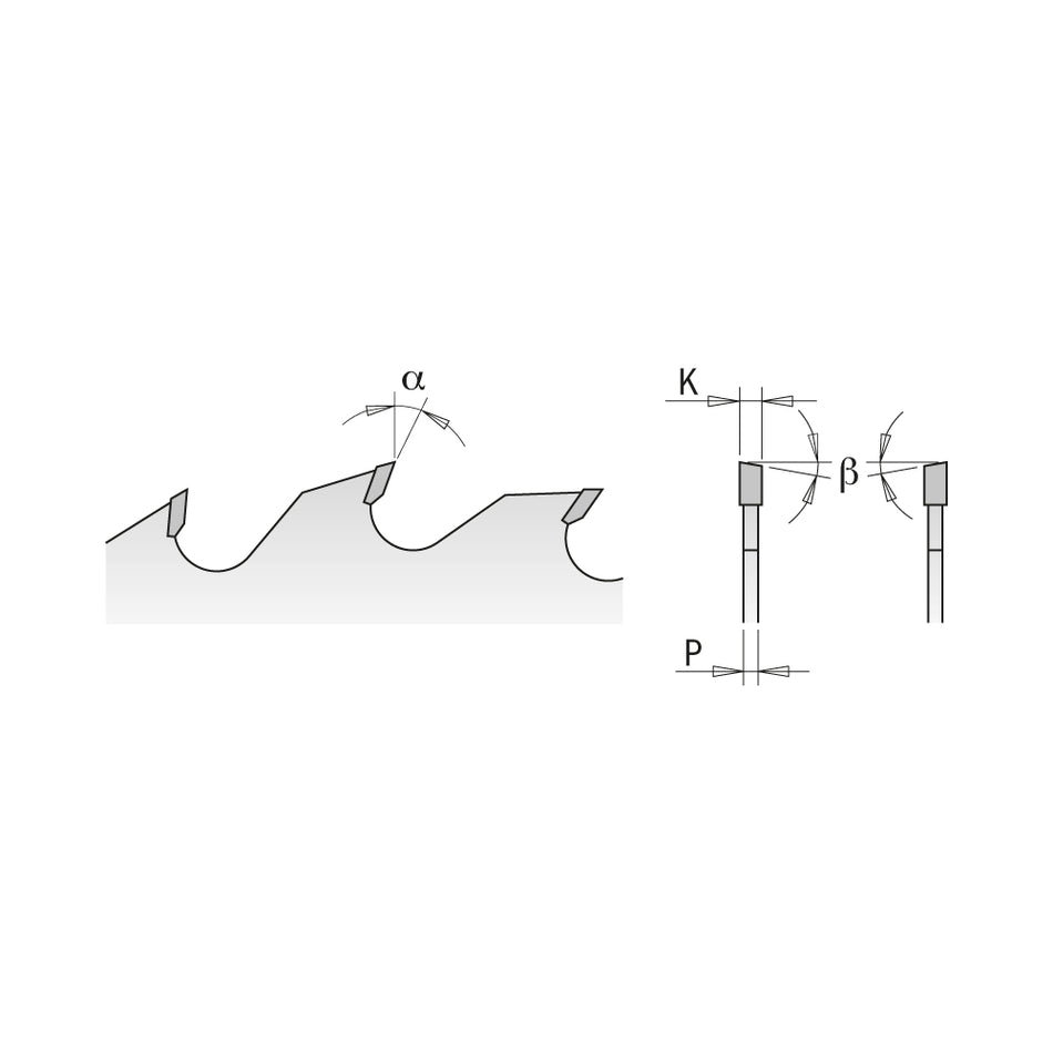 CMT Pânză circulară subțire pentru multilamă D=180-300 B=40/70/80