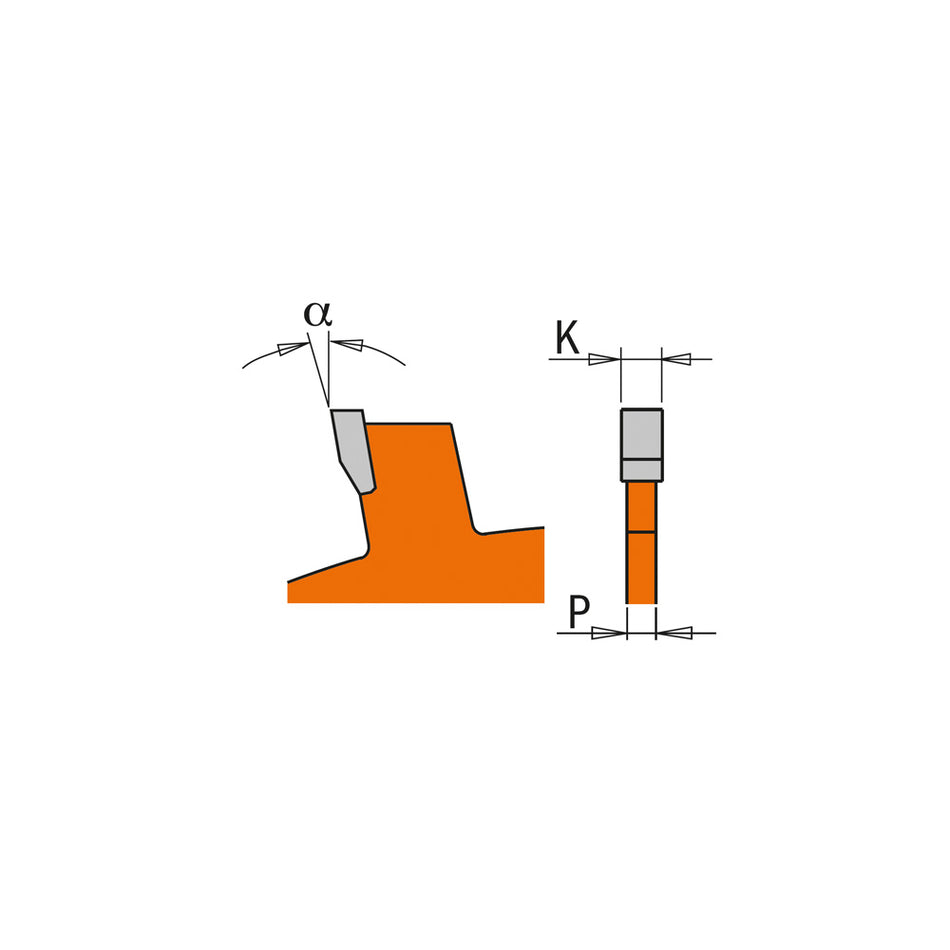 CMT Pânză circulară pentru executat caneluri de 2-6 mm D=150/180 B=30/35