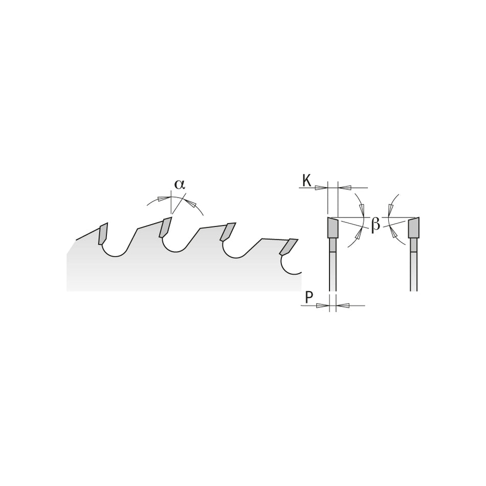 CMT Pânză circulară pentru tăierea lemnului masiv și a placajului D=200-700 B=30