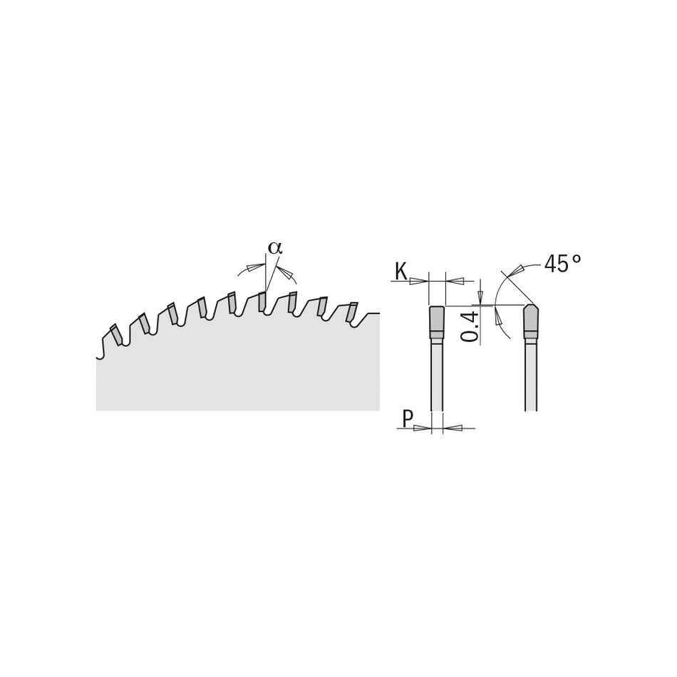 CMT Pânză circulară pentru materiale cu suprafață solidă B=20