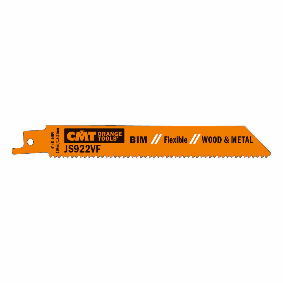 CMT Pânză de fierăstrău sabie industrial pentru lemn și metal I = 130x19   JS922VF