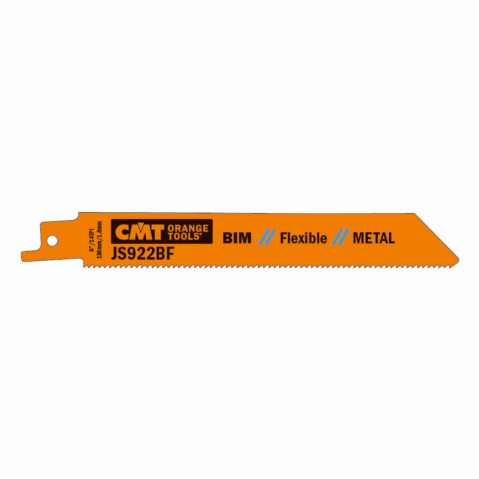 CMT Pânză de fierăstrău sabie industrial pentru tăierea tablei, barelor, profilelor pline I = 130x19