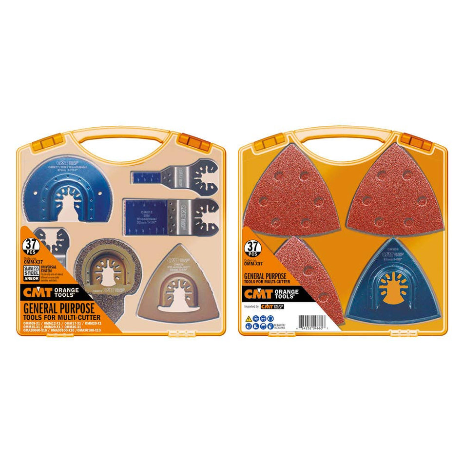 CMT OMM-X37 Set de scule din 37 de piese cu fixare UNIVERSALĂ