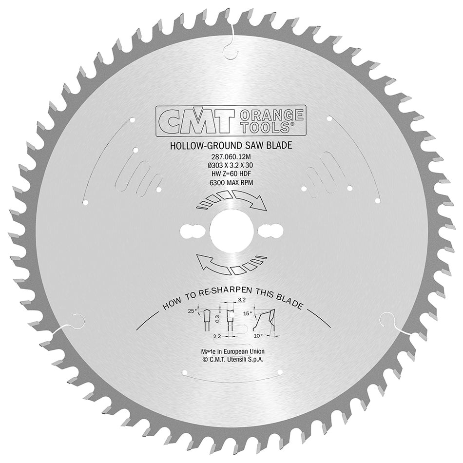 02. CMT Pânză circulară cu dinți de holcher pentru plăci laminate si tăieri fine D=220-303 B=30