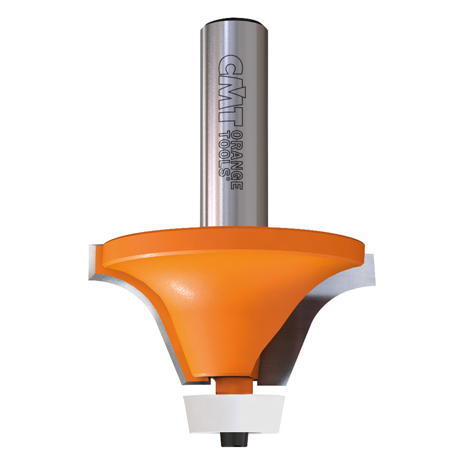 CMT Freză din carbură pentru rotunjit muchii la panourile acrilice, A=15°-18°; S=12-12,7