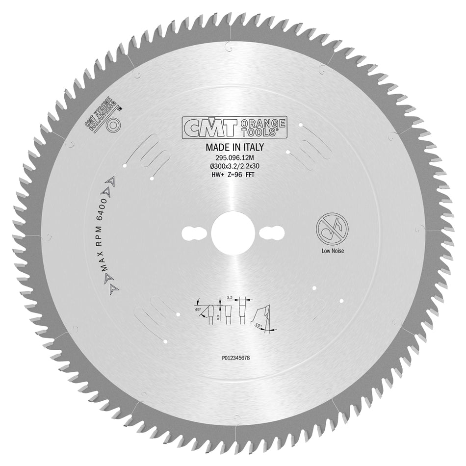 CMT Pânză circulară pentru tăiere pal. mdf melaminat, tăiere fină D=250-350