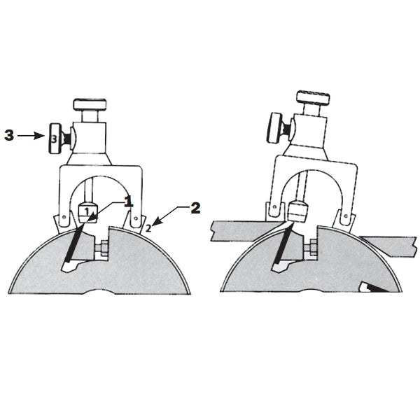 CMT Set dispozitiv de reglat cuție de abricht magnetic din 2 piese  CMT792
