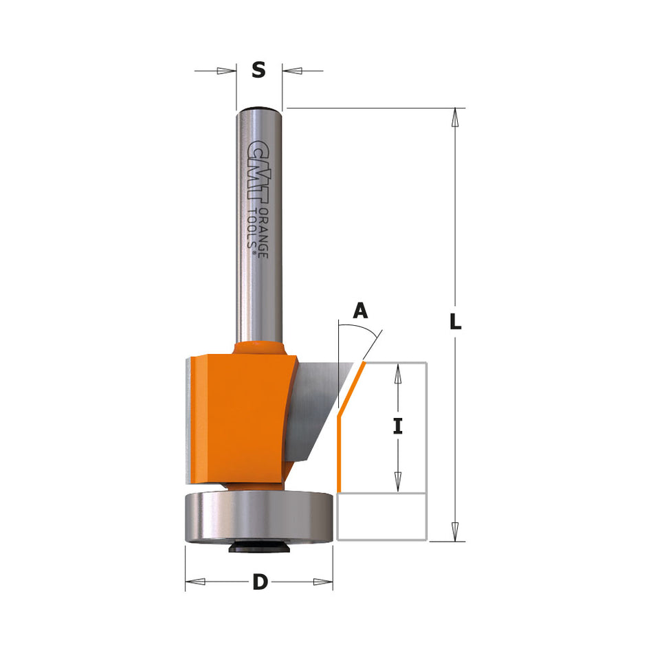 CMTFreză conică cu plăcuțe din carbură , D=19-24,5; A=0°-25°; S=6-8