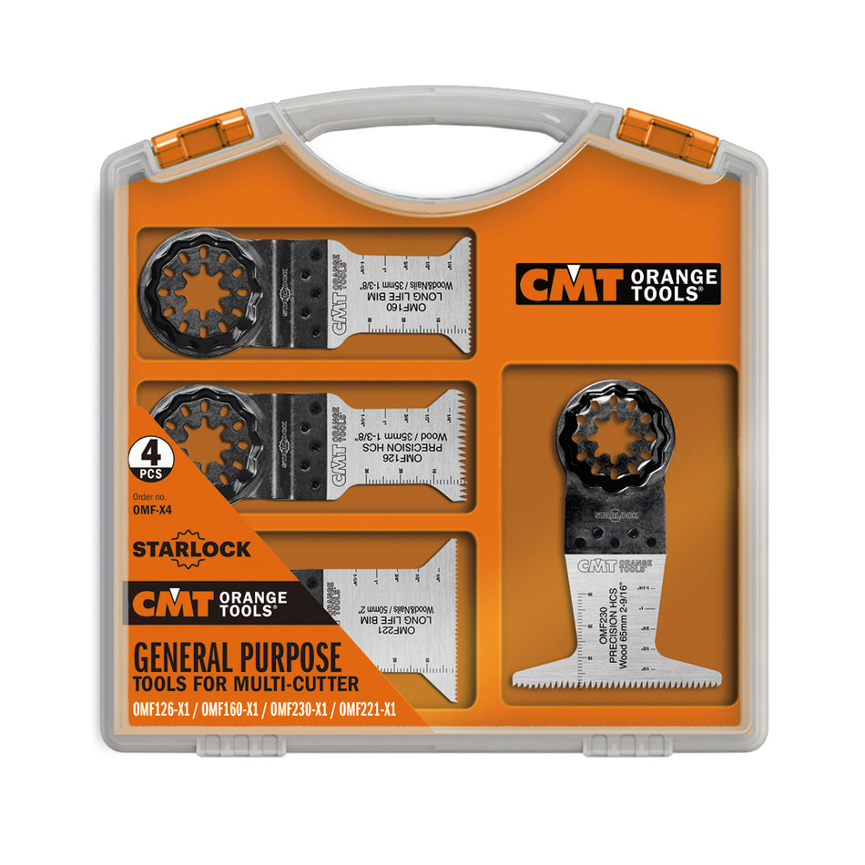CMT OMF-X4 Set de scule universale din 4 piese cu sistem de prindere STARLOCK