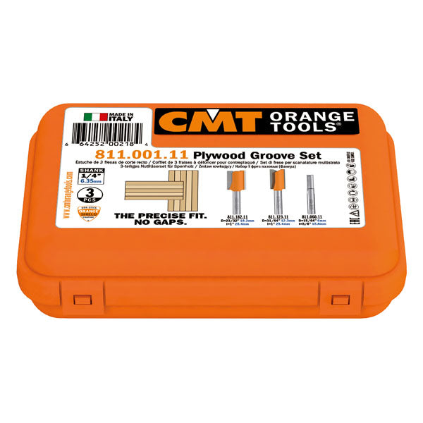 CMT Set de freze pentru executat nut, pentru placaj S=6,35 811.001.11