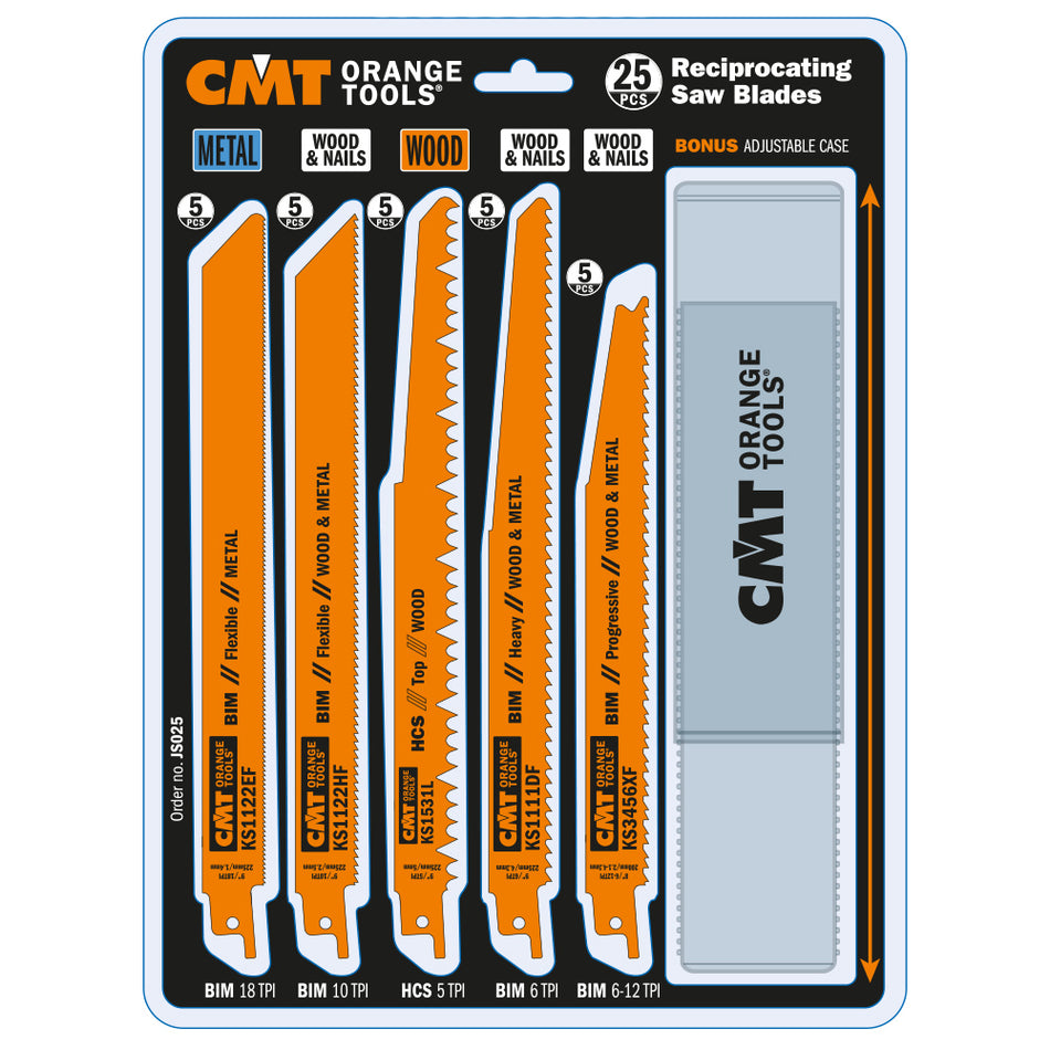Set de 25 de lame de ferăstrău reciprocant    JS025