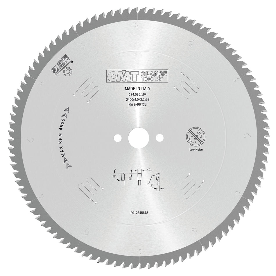 CMT Pânză circulară pentru tăiere materiale neferoase și plastic D=450/500 B=30