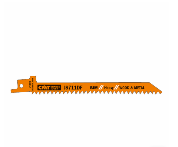 CMT Pânză de fierăstrău sabie industrial pentru lemn, metal, plastic I = 130x12    JS711DF-5