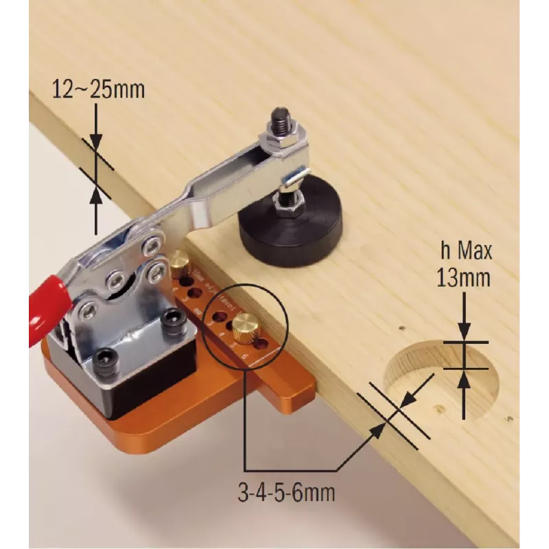Kit de găurire pentru balamale de 35 mm CMT335
